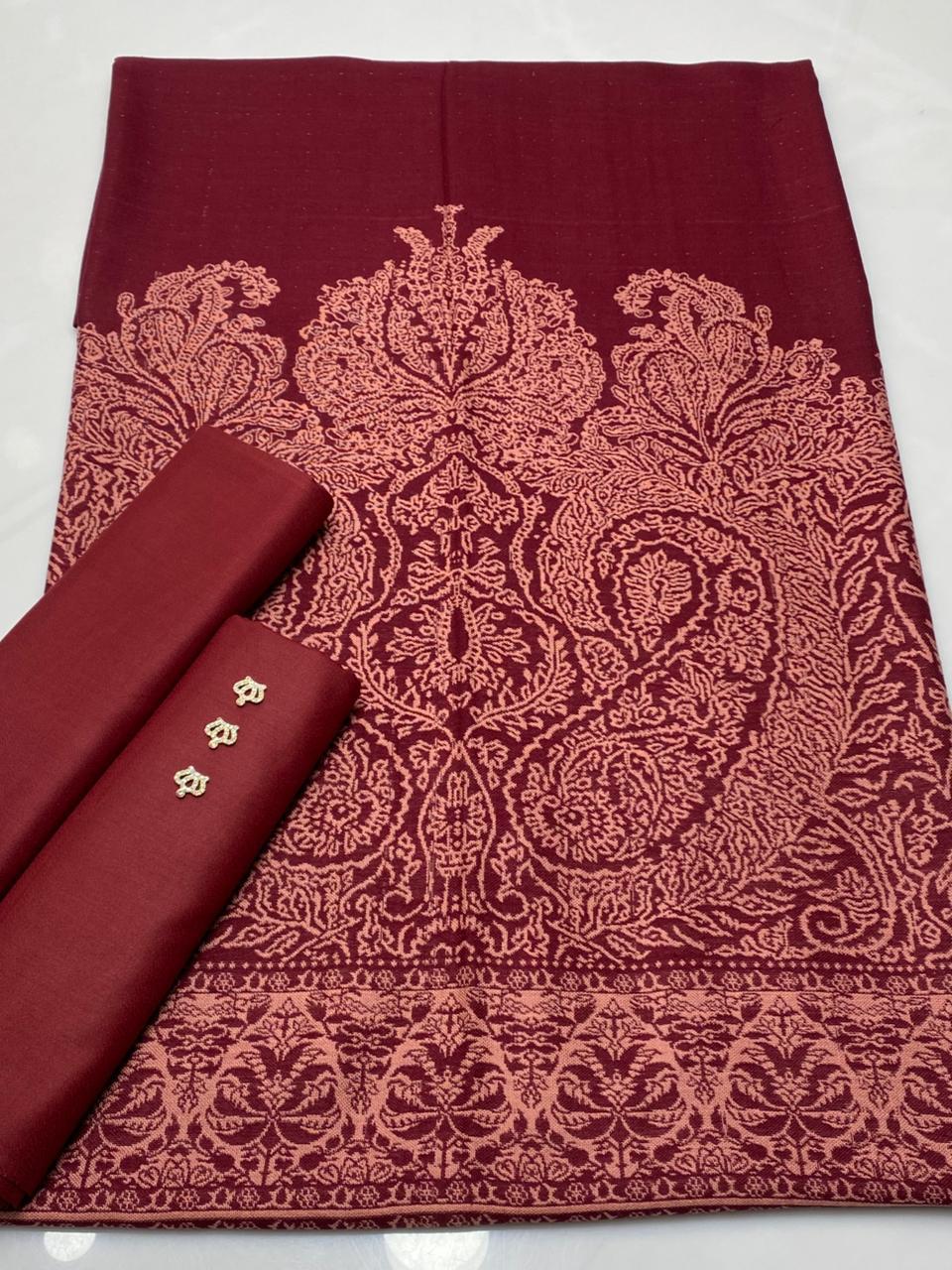 Pashmina wool Jaquard